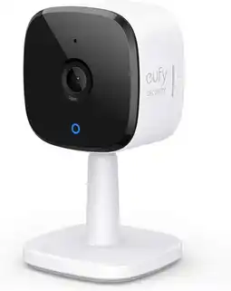 Amazon Eufy security indoor cam c120 bewakingscamera voor binnenshuis, persoonsherkenning, met stemassistent, bewegingssensor, nacht aanbieding