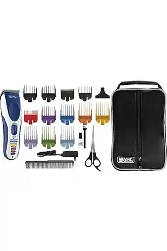 Amazon Wahl 09649-016 color pro tondeuse, kunststof, blu, argento aanbieding