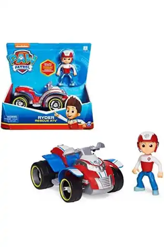 Amazon Paw patrol la pat' patrouille - voertuig + ryder figuur - 15 cm voertuig met 1 paw patrol verzamelfiguur - - 6061907 - kinder aanbieding