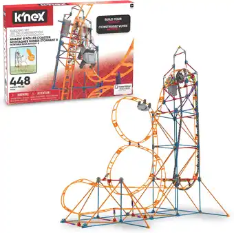 Amazon K'nex 80216 amazin' 8 coaster , colourful construction set for boys and girls, 448 piece kids building set for children aged aanbieding