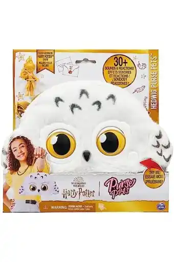 Amazon Wizarding world 6066127 potter - hedwig purse pets interactieve dierenschoudertas met meer dan 30 geluiden en reacties aanbieding