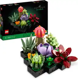 Amazon Lego 10309 icons vetplanten huis decoratie set voor volwassenen, inclusief 9 kleine planten met bloemen om te bouwen, onderde aanbieding