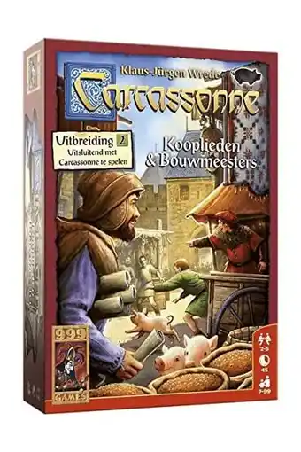 Amazon 999 games - carcassonne: kooplieden & bouwmeesters bordspel - uitbreiding vanaf 7 jaar - een van de beste spellen van 2016 -  aanbieding