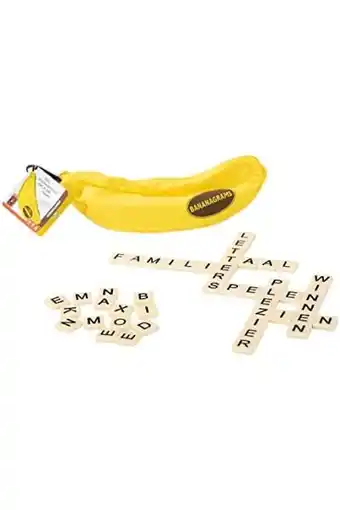 Amazon 999 games - bananagrams actiespel - vanaf 7 jaar - een van de beste spellen van 2006 - tile placement - voor 1 tot 8 spelers  aanbieding