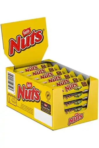 Amazon Nuts melkchocolade reep hazelnoot karamel - 24 chocoladerepen - voordeelverpakking aanbieding
