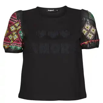 Spartoo T-shirt korte mouw desigual ts_amore xxx aanbieding