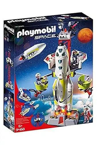 Amazon Playmobil space 9488 mars mission rocket with launch site, 6 years and older aanbieding