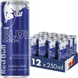 Amazon Red bull energy drink blue edition, bosbessmaak, 12-pack - 12 x 250ml i energiedrank met fruitige bosbessensmaak i stimuleert aanbieding