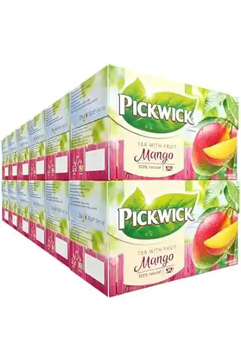 Amazon Pickwick vruchtenthee mango (240 theezakjes - 100% natuurlijk - utz gecertificeerd) - 12 x 20 zakjes aanbieding