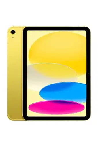 Amazon Apple 2022 10,9‑inch ipad (wi-fi + cellular, 256 gb) - geel (10e generatie) aanbieding