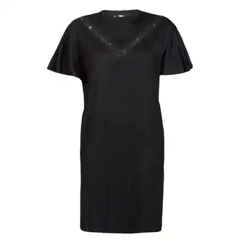 Spartoo Korte jurk karl lagerfeld lace insert jersey dress aanbieding