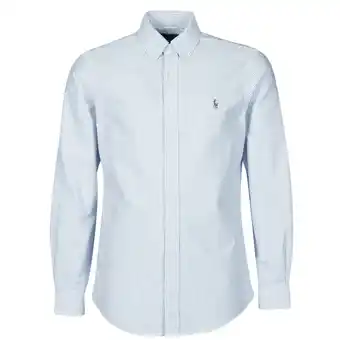 Spartoo Overhemd lange mouw polo ralph lauren chemise ajustee en oxford col boutonne logo pony player multico aanbieding