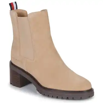 Spartoo Laarzen tommy hilfiger outdoor chelsea mid heel boot aanbieding