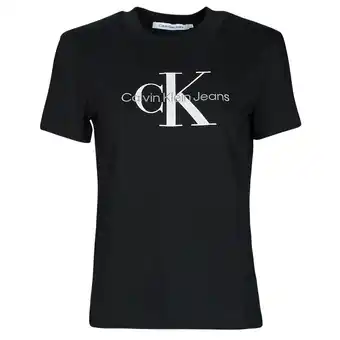 Spartoo T-shirt korte mouw calvin klein jeans core monogram regular tee aanbieding