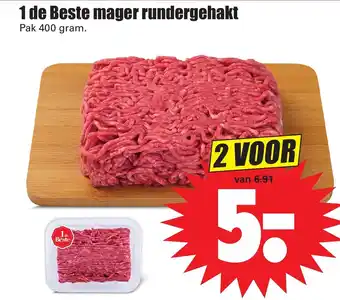 Dirk 1 de Beste mager rundergehakt  2*400 gr aanbieding