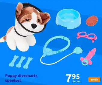 Action Puppy dierenarts speelset aanbieding