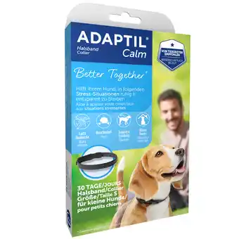 Zooplus 10% korting! adaptil accessoires voor honden - tot 15 kg - adaptil kalmeringshalsband voor kleine honden aanbieding