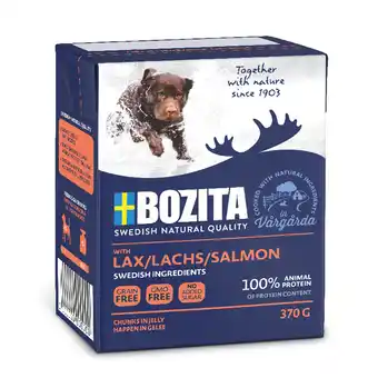 Zooplus Bozita hapjes in gelei 24 x 370 g hondenvoer - zalm aanbieding