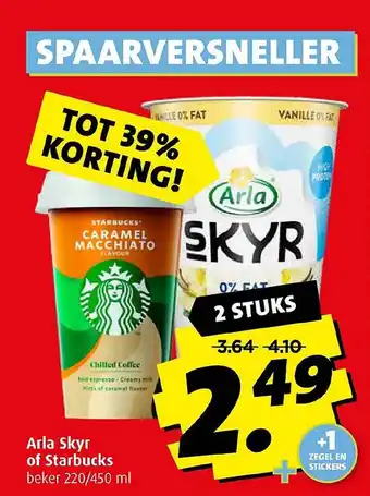 Boni Arla skyr of starbucks aanbieding