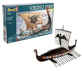 Amazon Revell rv05403 modelbouwset schip 1:50 - viking ship schaal 1:50, niveau 3, getrouwe replica met veel details, zeilschip, 054 aanbieding