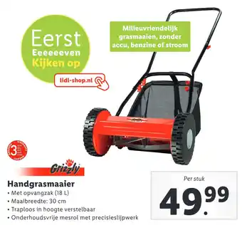 Lidl Handgrasmaaier aanbieding