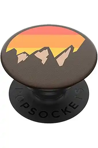 Amazon Popsockets popgrip - uittrekbare greep en standaard voor smartphones en tablets met een verwisselbare poptop - peaks red aanbieding