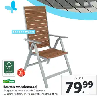 Lidl Houten standenstoel aanbieding