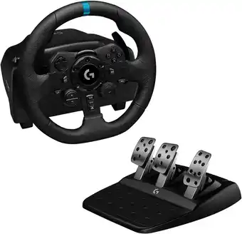 Amazon Logitech g923-racestuur en -pedalen met trueforce forcefeedback tot 1000 hz, responsief pedaal, startregeling voor dubbele ko aanbieding