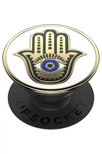 Amazon Popsockets: popgrip - uittrekbare greep en standaard voor smartphones en tablets met een verwisselbare poptop - enamel hamsa  aanbieding