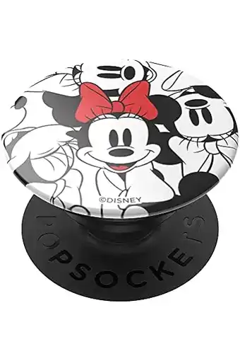 Amazon Popsockets popgrip - uittrekbare greep en standaard voor smartphones en tablets met een verwisselbare poptop - minnie classic aanbieding