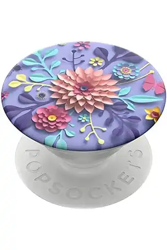 Amazon Popsockets popgrip - uittrekbare greep en standaard voor smartphones en tablets met een verwisselbare poptop - craft flowers aanbieding