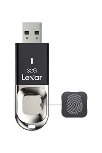 Amazon Lexar jumpdrive vingerafdruk f35 32 gb usb stick usb 3.0, flash drive tot 150 mb/s lezen, memory stick voor computer, externe aanbieding