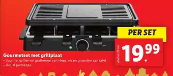 Lidl Gourmetset met grillplaat aanbieding