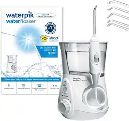 Amazon Waterpik ultra professional waterflosser met 7 tips en geavanceerde drukregelaar met 10 instellingen, apparaat voor het verwi aanbieding
