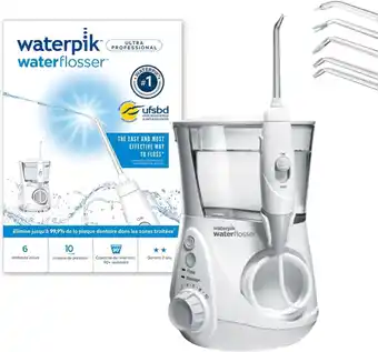 Amazon Waterpik ultra professional waterflosser met 7 tips en geavanceerde drukregelaar met 10 instellingen, apparaat voor het verwi aanbieding