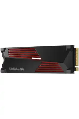 Amazon Samsung ssd 990 pro heatsink, 4tb, nvme m.2, pcie 4.0, 7.450mb/s lezen, 6.900mb/s schrijven, interne ssd met rgb voor pc/cons aanbieding