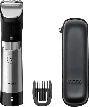 Amazon Philips baardtrimmer series 9000 prestige - 30 lengte instellingen - precisie van 0,2 mm - batterij-indicator -120 minuten ba aanbieding