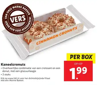 Lidl Kaneelcronuts aanbieding