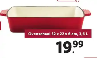 Lidl Ovenschaal 32 x 22 x 6 cm, 3,6 L aanbieding