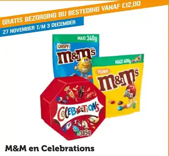 Coop M&M en Celebrations aanbieding