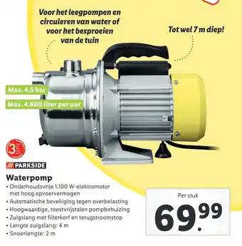 Lidl Waterpomp Onder aanbieding