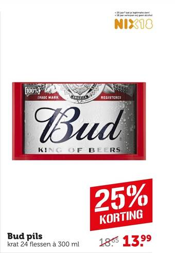 Coop Bud pils aanbieding