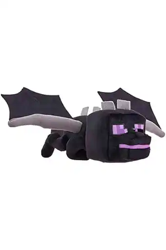 Amazon Minecraft enderdraak pluchen figuur met licht en geluid, verzamelobject van videogame, cadeau voor fans vanaf 3 jaar, hgv56 aanbieding