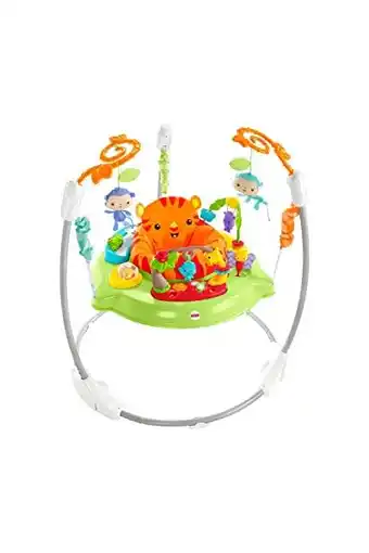 Amazon Fisher price - jumperoo fisher price - roarin'rainforest wipstoel - multicolor - tot 11.3 kg - chm91 aanbieding