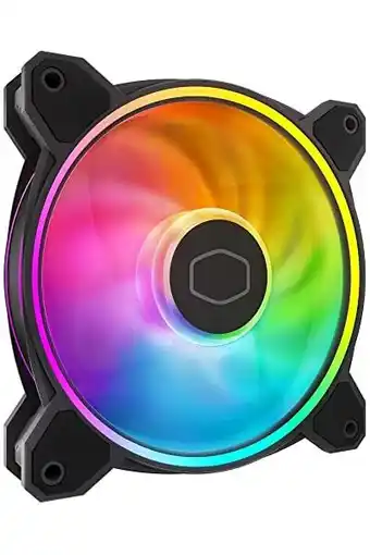 Amazon Cooler master masterfan mf120 halo2 argb - case en koel-ventilator, 2 adresseerbare rgb-ringen, spiraalgroeflager, verbeterde aanbieding