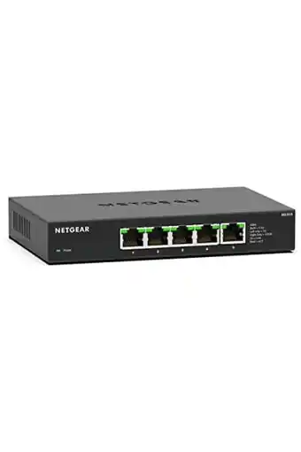 Amazon Netgear 5-poorts multi-gigabit ethernet unmanaged-netwerkswitch (ms305) - met 5 x 1g/2,5g, desktop- of wandmontage, en beperk aanbieding