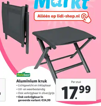 Lidl Aluminium kruk aanbieding