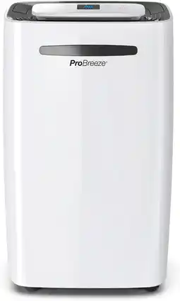 Amazon Pro breeze 20l/dag luchtontvochtiger met digitale vochtigheidsweergave, slaapmodus, wasdroogfunctie, continue afvoer optie, e aanbieding