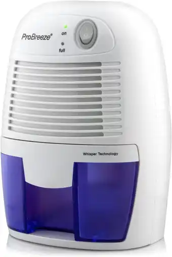 Amazon Pro breeze mini luchtontvochtiger, compacte en draagbare 500 ml, helpt tegen vocht en schimmel in huis, keuken, slaapkamer, c aanbieding
