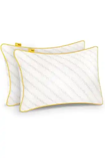 Amazon Cosi home luxe traagschuim hoofdkussens 2 stuks met bamboe kussenhoes 71x45cm, verkoelende gelvulling en verstelbare hoogte - aanbieding